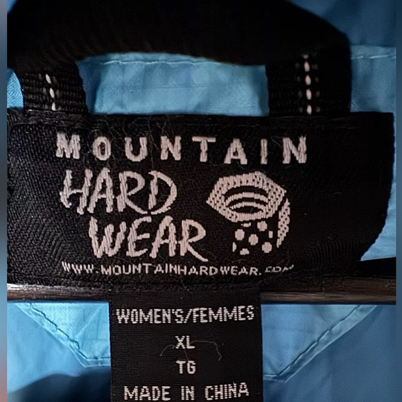 MOUNTAIN HARDWEAR "CHILLWAVE" Blue DOWN JACKET Women’s XL - Picture 11 of 13